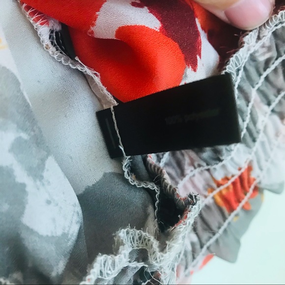 The Limited Orange and Grey Splatter Blouse - Picture 3 of 6